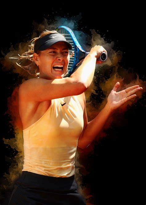 Maria Sharapova Poster By Ahmad Mursyid Saud Displate