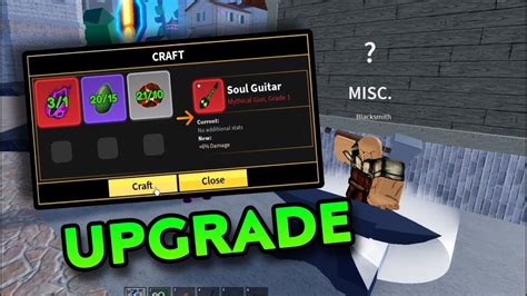 How To Upgrade Soul Guitar With Blacksmith Bloxfruits Upd Youtube