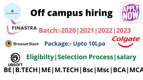 Off Campus Hiring Drive For 2022 2023batch Jobupdates Official