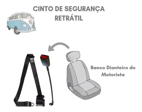 Kit Cinto De Seguran A Kombi Dianteiro Banco Ld Motorista