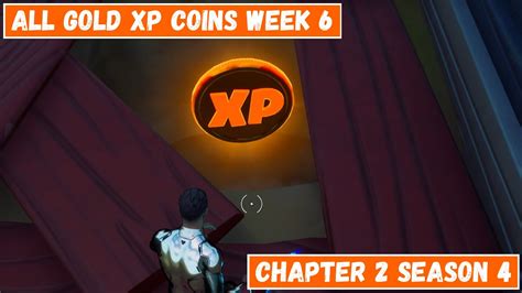 All Gold Xp Coins Locations Week 6 Good As Gold Punch Card Fortnite Chapter 2 Season 4 Youtube