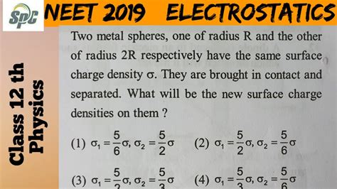 Two Metal Spheres One Of Radius R And The Other Of Radius R