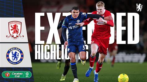 Extended: Middlesbrough 1-0 Chelsea | Video | Official Site | Chelsea ...