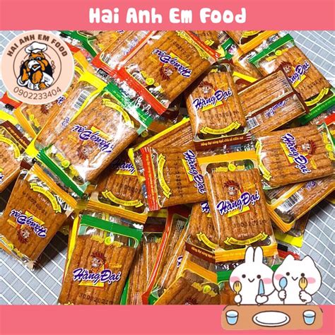 Combo 60 Gói Snack Sườn Dê Nướng Hằng Đại Vị Tuổi Thơ Siêu Cay Siêu Hot Đồ Ăn Vặt Cổng Trường