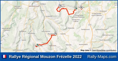 Mapy Zaplanuj Rallye Régional Mouzon Frézelle 2022 Coupe