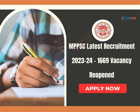 Mppsc Latest Recruitment Vacancy Reopened Apply Online