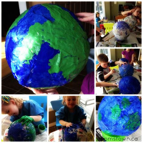 Paper Mache Planet Earth For Earth Day Space Art Projects Earth Day