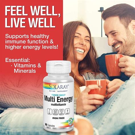 ソラレー マルチエネルギー マルチビタミン 60粒 カプセル Solaray Multi Energy Multivitamin