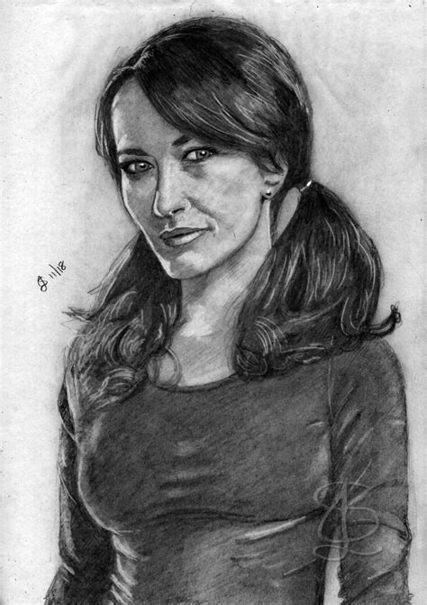 Claudia Black As Vala Mal Doran In Stargate Sg Freehand Sketch