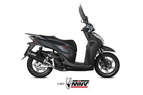 Scarico Honda Sh Mivv Mover Inox Verniciato Nero Mv Ho Lv Mivv