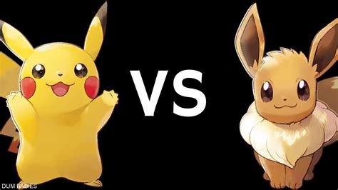 Lets Go Pikachu Vs Lets Go Eevee Youtube