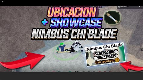 Shindo Life Ubicacion Showcase Nimbus Chi Blade Sorteo De Robux