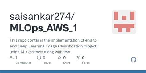 GitHub Saisankar274 MLOps AWS 1 This Repo Contains The