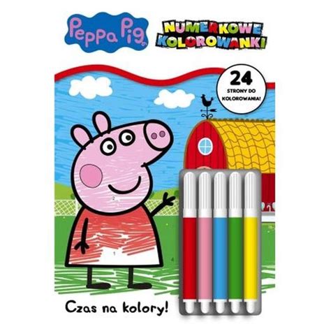 Peppa Pig Numerkowe kolorowanki cz 1 Czas na kolory Książeczki i