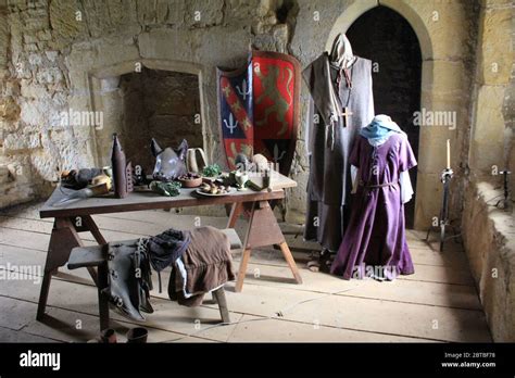 Bodiam castle, england interior hi-res stock photography and images - Alamy