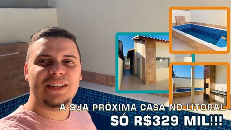 Casa Térrea em Itanhaém Balneário Tupy Só R 329 mil YouTube