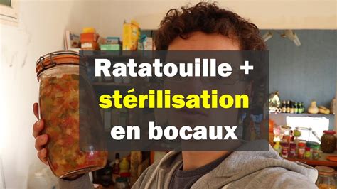 Recette de ratatouille et stérilisation en bocaux YouTube