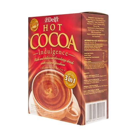 Jual Minuman Serbuk Coklat Delfi Hot Cocoa Box Shopee Indonesia