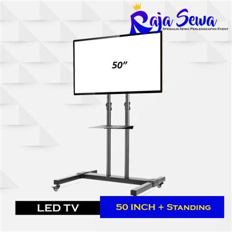 Led Tv 50 Inch Incl Stand Berdiri Miring