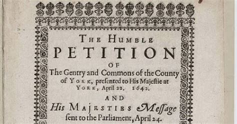 The History Corner: THE ENGLISH PETITION OF RIGHT, 1642