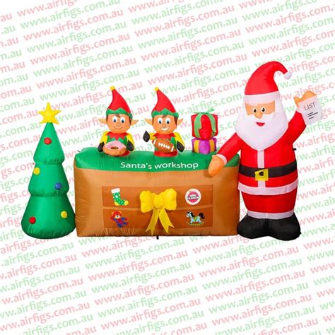 2 8m Santas Workshop Christmas Inflatable Airfigs Inflatables