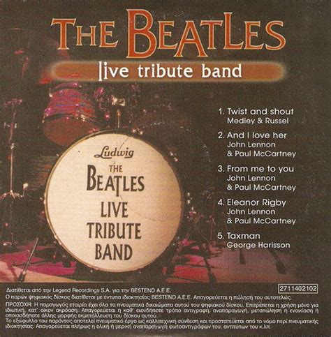 The Beatles Live Tribute Band Cd 2 5 Tracks