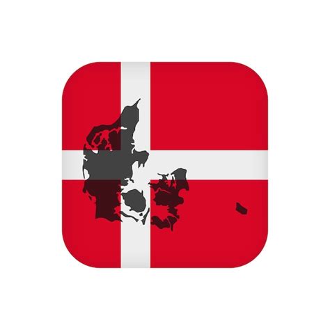 Premium Vector Denmark Flag Official Colors Vector Illustration