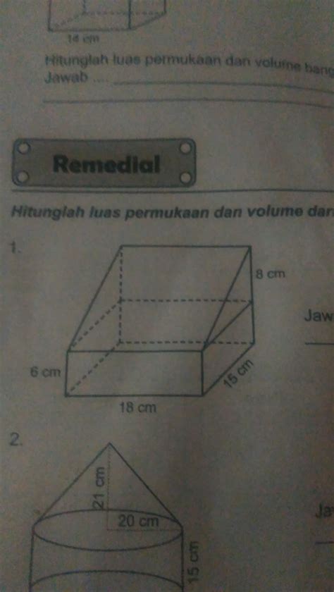 Detail Contoh Soal Volume Bangun Ruang Gabungan Koleksi Nomer