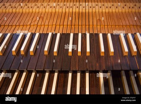Keyboard Of A Pipe Organ Stock Photo Alamy