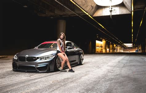 Download Wallpaper Bmw Girl Red Grey F82 Section Girls In Resolution 1366x768