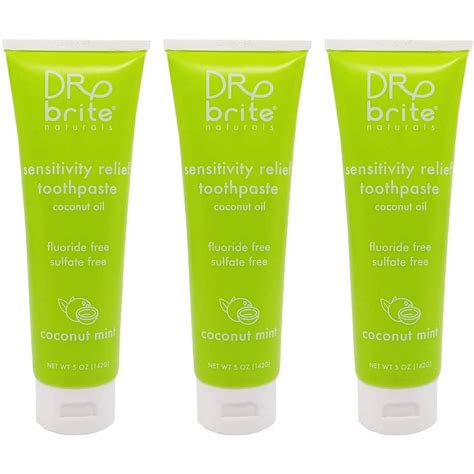 Dr Brite Toothpaste 3 Pack Coconut Mint