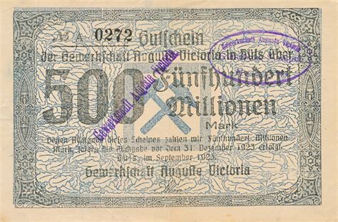 Deutschland Deutsches Reich Millionen Mark Gutschein