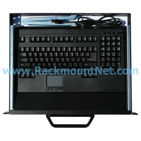 1U Rackmount USB port Keyboard Drawer, Touch pad – RackmountNet