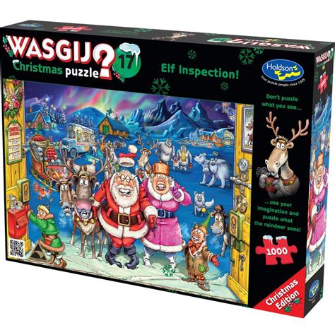 Holdson Puzzle Wasgij Christmas 17 1000pc Elf Inspection