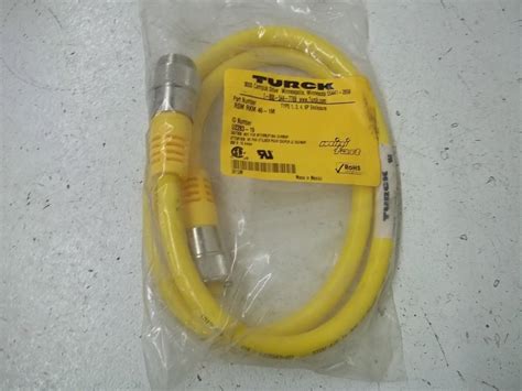 Turck Rsm Rkm M Meter Length Straight Female Connector X Awg