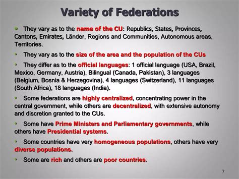 Understanding Federalism Advantages And Disadvantages Ppt Free