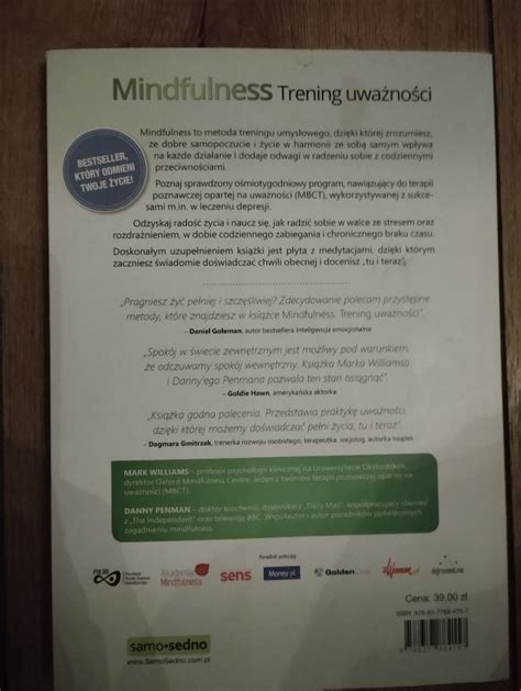 Mindfulness Trening uważności M Williams Łódź Ogłoszenie na