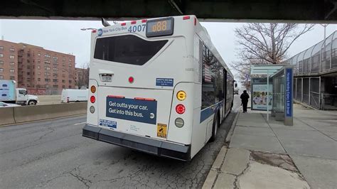 MTA New York City Bus 2009 Orion VII NG HEV Bus 4007 On The Q88 At