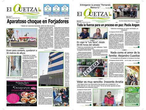 Nuestra Portada Edici N Junio El Quetzal De Cholula