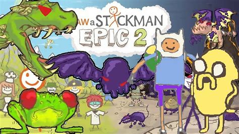 Stickman Epic All Boss Fight Gameplay Finn And Jake Youtube Epic