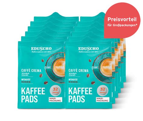 Eduscho Kaffeepads Caffè Crema 12x 32 Pads online bestellen bei