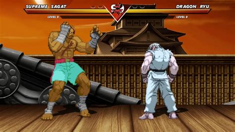 Supreme Sagat Vs Dragon Ryu Highest Level Amazing Fight Youtube