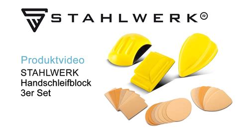 Stahlwerk Handschleifblock Er Set Mit P P P P P