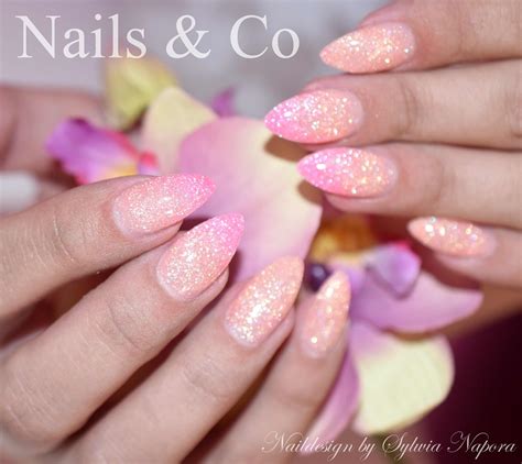 Nageldesign Babyboomer Glitzer Verlauf Rehare Hot Sex Picture