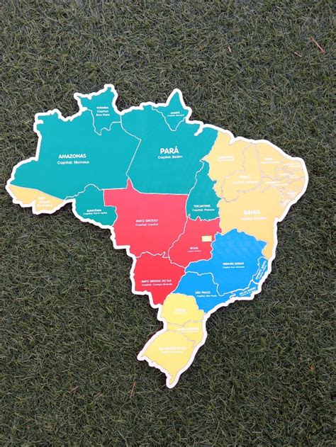 Quebra Cabeça Mapa Do Brasil Elo7 Produtos Especiais