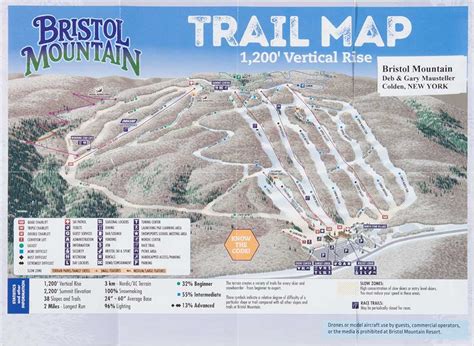 Bristol Mountain Ski Area Trail Map