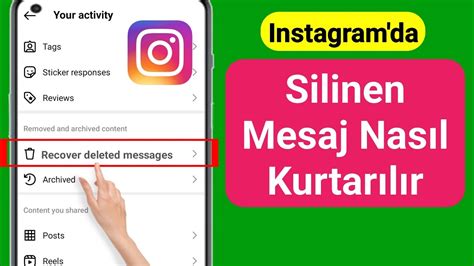 Instagram Da Silinen Mesajlar Nas L Kurtar L R Instagram Daki