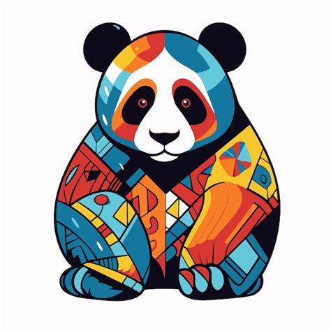 Ilustra O De Um Panda Vetor Premium