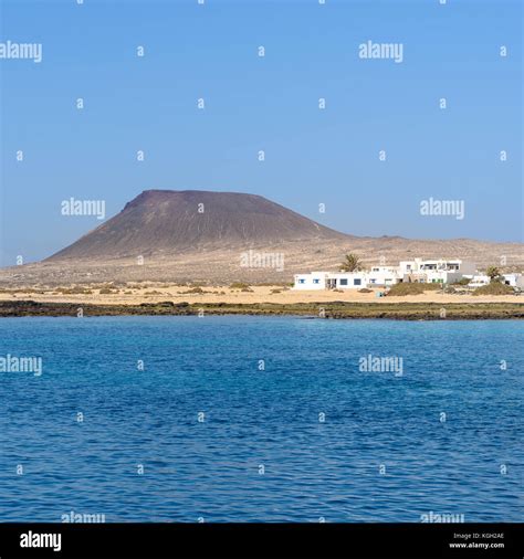 Caleta de Sebo in La Graciosa island, Canary Islands, Spain Stock Photo ...