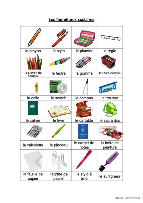 Les Fournitures Scolaires Portugu S Ple Apostilas Pdf Doc